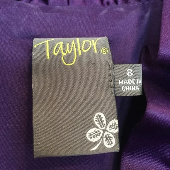 🎾Satin Purple Dress With Ruffles - Picture 9 of 10